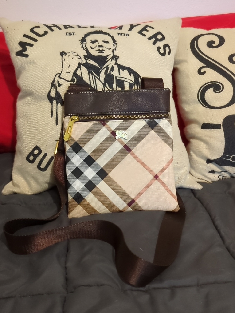 Authentic Vintage Burberry Nova Check Crossbody Shoulder Bag 🛍️